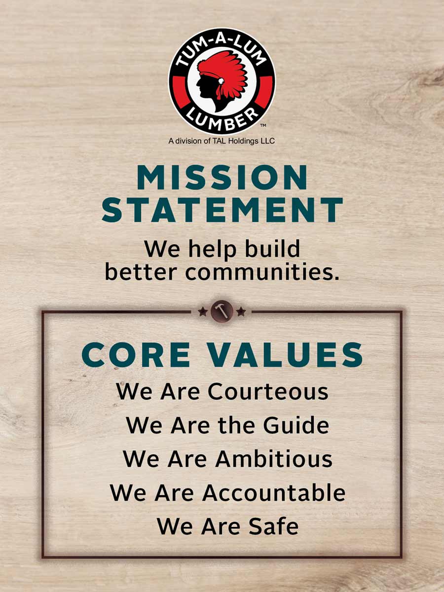 Tum-A-Lum Mission Statement